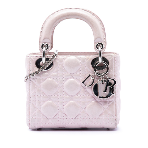 Dior Handbags - Pre-Loved Dior Mini Iridescent Lambskin Cannage Lady Dior